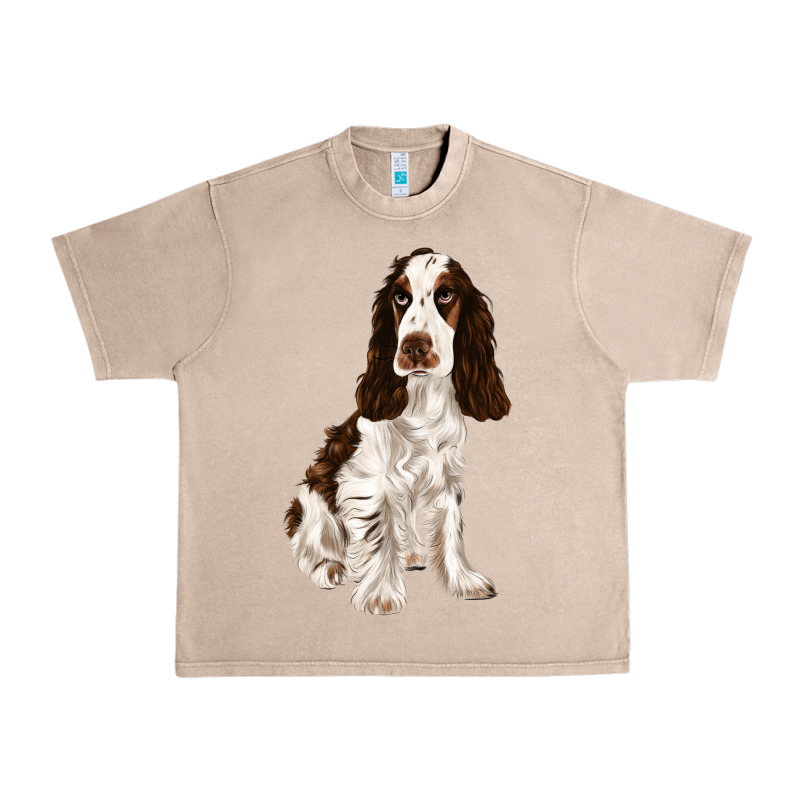 English Cocker Spaniel Urban Heavy Tee by FaDigitalArtStudio | Teevron