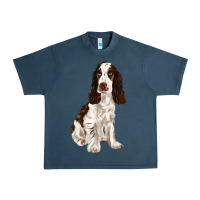 Midnight Navy english cocker spaniel Urban Heavy Tee - FaDigitalArtStudio
