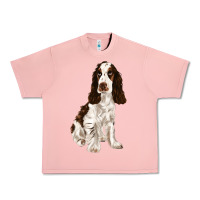 Salmon english cocker spaniel Urban Heavy Tee - FaDigitalArtStudio