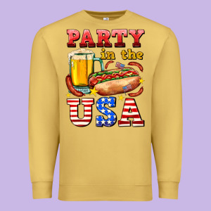 Party In The Usa Premium Sweatshirt Designed By Adodesignshop
