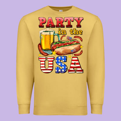Party In The Usa Premium Sweatshirt Designed By Adodesignshop