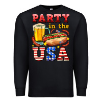 Black party in the usa Premium Sweatshirt - AdoDesignShop