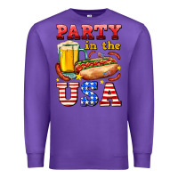 Purple party in the usa Premium Sweatshirt - AdoDesignShop