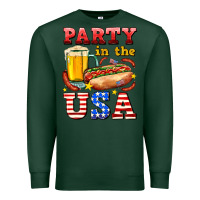 Sports Green party in the usa Premium Sweatshirt - AdoDesignShop