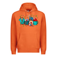 Carrot nurse drink coffee Premium Hoodie - CowhideDigitalArt