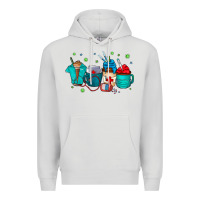 Dove Grey nurse drink coffee Premium Hoodie - CowhideDigitalArt