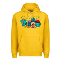 Lemon nurse drink coffee Premium Hoodie - CowhideDigitalArt