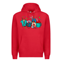 Red nurse drink coffee Premium Hoodie - CowhideDigitalArt