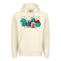 Sandshell nurse drink coffee Premium Hoodie - CowhideDigitalArt