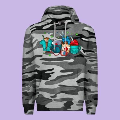 Nurse Drink Coffee Premium Hoodie Designed By Cowhidedigitalart