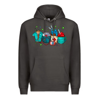 Smoke nurse drink coffee Premium Hoodie - CowhideDigitalArt