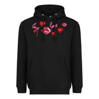 Black love and  love balloons Heavyweight Hoodie - AdoDesignShop