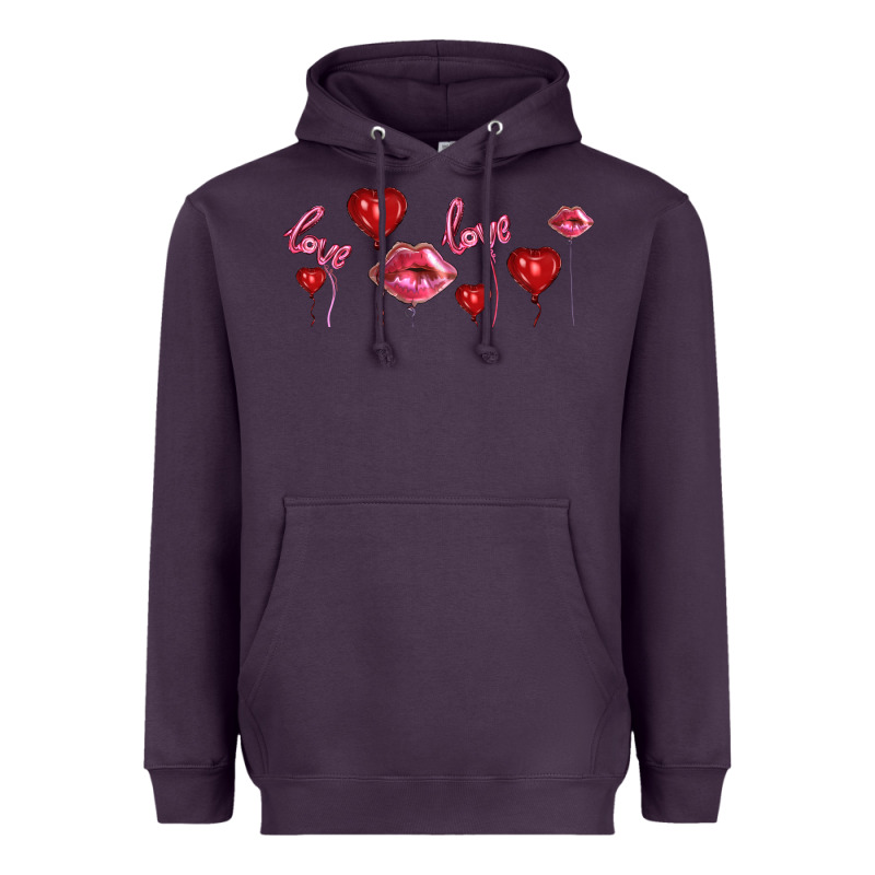 Love And  Love Balloons Heavyweight Hoodie by AdoDesignShop | Teevron