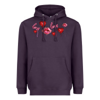Plum love and  love balloons Heavyweight Hoodie - AdoDesignShop