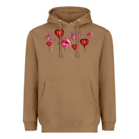 Toasted Coconut love and  love balloons Heavyweight Hoodie - AdoDesignShop