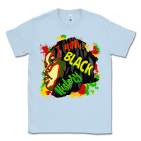 Dusty Blue i am black history Classic Tee - CowGirlArtShop