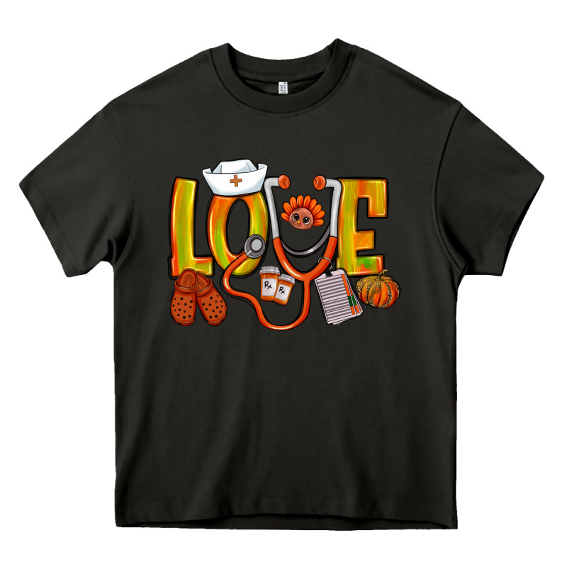 Thanksgiving Love Nurse Heavy Core Tee by NancyCooperArtShop | Teevron