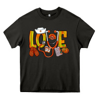 Asphalt Thanksgiving love Nurse Heavy Core Tee - NancyCooperArtShop