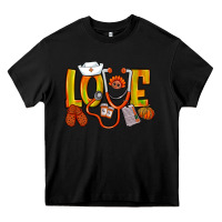 Black Thanksgiving love Nurse Heavy Core Tee - NancyCooperArtShop