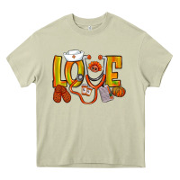 Mossy Thanksgiving love Nurse Heavy Core Tee - NancyCooperArtShop