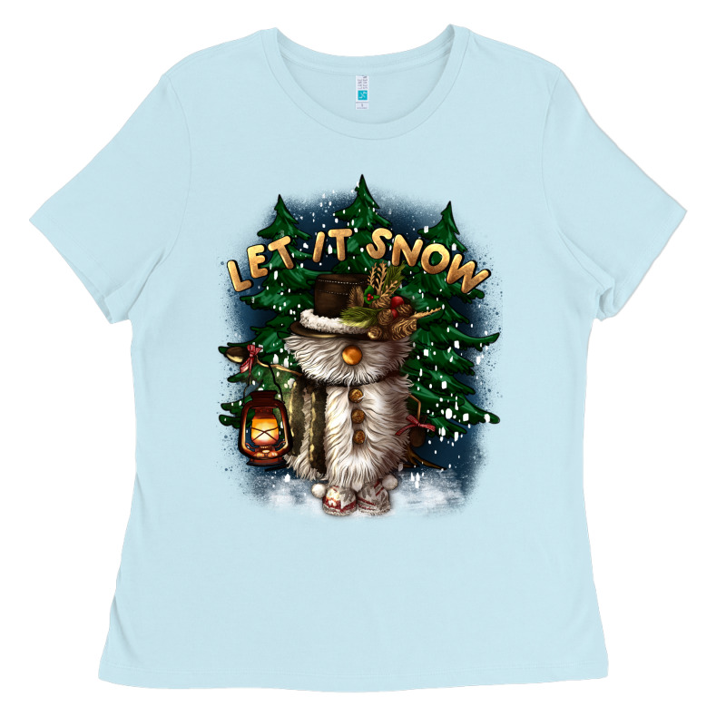 Let It Snow Ladies Tee by CowGirlArtShop | Teevron