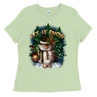 Matcha let it snow Ladies Tee - CowGirlArtShop