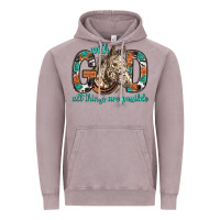 Vintage Zinc with god all things are possible with horse bbs Vintage Hoodie - BundleAndBundleShop