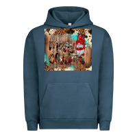 Pigment Midnight Navy merry christmas gnome Urban Hoodie - JahusDesignShop