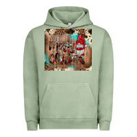 Pigment Oil Green merry christmas gnome Urban Hoodie - JahusDesignShop