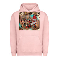 Pigment Salmon merry christmas gnome Urban Hoodie - JahusDesignShop