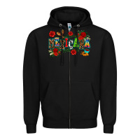 Black mexicana Zipper Hoodie - AdoDesignShop