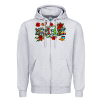 Heather Grey mexicana Zipper Hoodie - AdoDesignShop