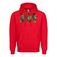 Red mexicana Zipper Hoodie - AdoDesignShop