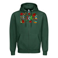 Sports Green mexicana Zipper Hoodie - AdoDesignShop