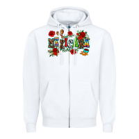 White mexicana Zipper Hoodie - AdoDesignShop