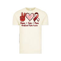 Vintage Arctic Peace Love Cure Heart And Neck Cancer Vintage Tee - Jasminsmagicworld