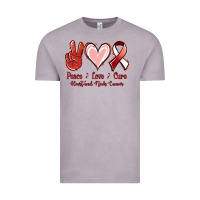 Vintage Zinc Peace Love Cure Heart And Neck Cancer Vintage Tee - Jasminsmagicworld