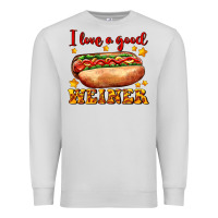Dove Grey i love a good weiner Premium Sweatshirt - AdoDesignShop