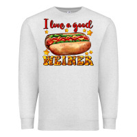 Oatmeal Heather i love a good weiner Premium Sweatshirt - AdoDesignShop