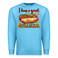 Ocean Blue i love a good weiner Premium Sweatshirt - AdoDesignShop