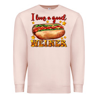 Pale Pink i love a good weiner Premium Sweatshirt - AdoDesignShop