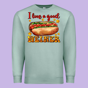 I Love A Good Weiner Premium Sweatshirt Designed By Adodesignshop