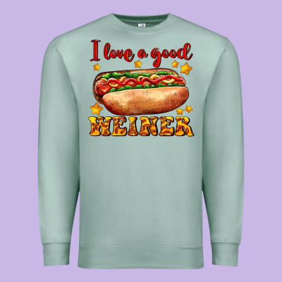 I Love A Good Weiner Premium Sweatshirt Designed By Adodesignshop