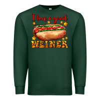 Sports Green i love a good weiner Premium Sweatshirt - AdoDesignShop