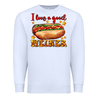 White i love a good weiner Premium Sweatshirt - AdoDesignShop