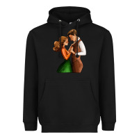 Black valentines day couple Heavyweight Hoodie - AdoDesignShop