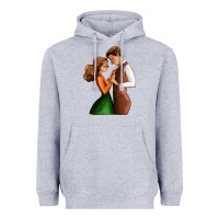 Heather Grey valentines day couple Heavyweight Hoodie - AdoDesignShop