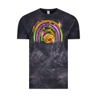 Cloud Black mardi gras rainbow Vintage Tee - OliviaCreatesArt