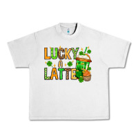 Lunar Rock St. Patrick's Lucky a latte Urban Heavy Tee - OliviaCreatesArt