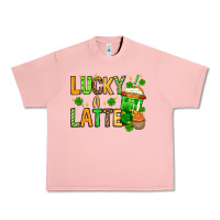 Salmon St. Patrick's Lucky a latte Urban Heavy Tee - OliviaCreatesArt
